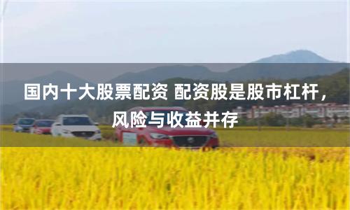 国内十大股票配资 配资股是股市杠杆，风险与收益并存